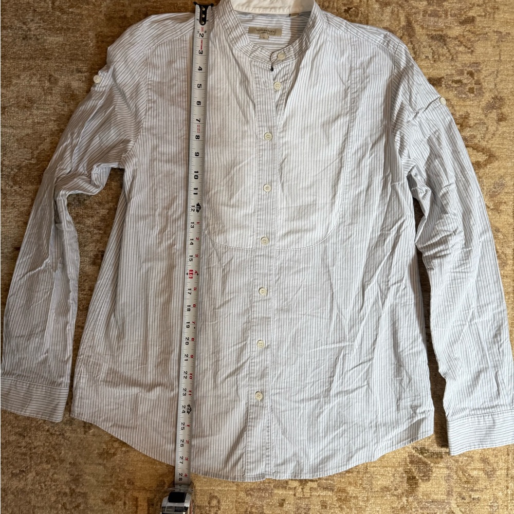 Women’s Striped Burberry London White Shirt size large